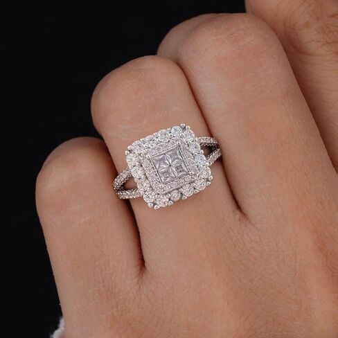 1pc Stylish Women's Ring Wedding Engagement Party Jewelry Valentine's Day Gift in Saudi Arabia