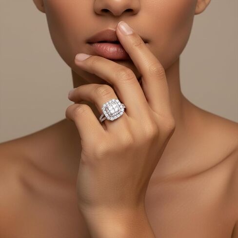 1pc Stylish Women's Ring Wedding Engagement Party Jewelry Valentine's Day Gift in Saudi Arabia