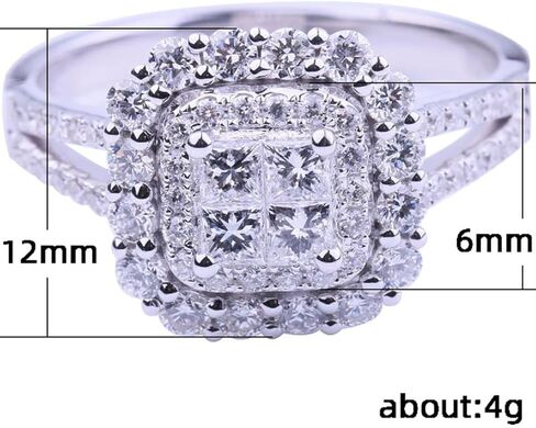 1pc Stylish Women's Ring Wedding Engagement Party Jewelry Valentine's Day Gift in Saudi Arabia