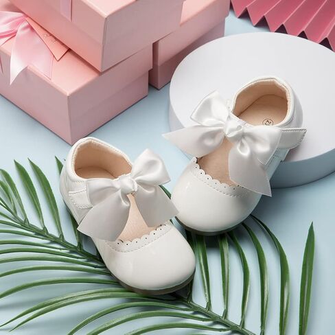 Toddler Little Girl Mary Jane Dress Shoes Sweet Bow Party Back to School Shoes Ballet Flats for Girl in Saudi Arabia