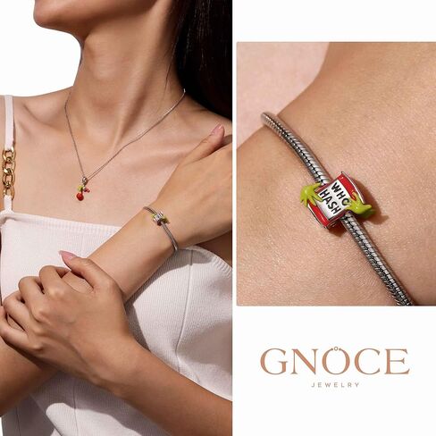 GNOCE Who Hash for Women, S925 Sterling Silver Dangle Charms for Women Wife, Valentine‘s Day, Mother’s Day Jewelry in Saudi Arabia