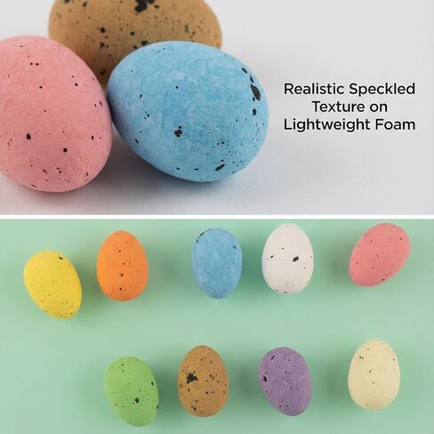 100PCS 0.7Ft. Easter Decor Eggs Mini Plastic Easter Eggs - Bulk Small Decorative Easter Eggs for Crafts, Easter Basket Fillers, Vase & Table Centerpiece Home Decor in Saudi Arabia