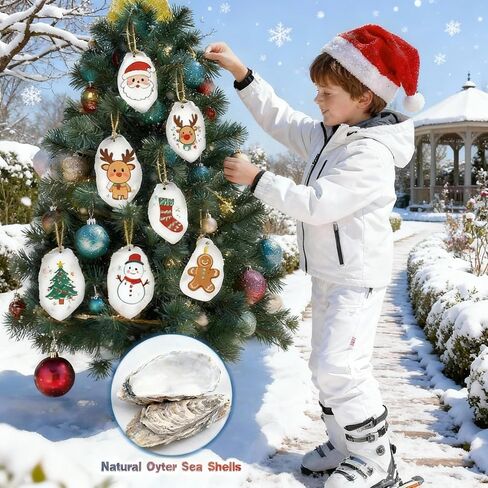 30Pcs Oyster Shells for Crafts 4"-6'' Large Oyster Shells for Crafts Christmas Ornaments Oyster Shell Beach Themes Home Decor Painting Wedding in Saudi Arabia