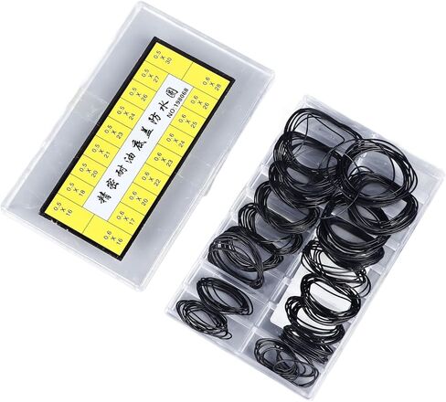 Watch Gasket O Ring Set, 180 Piece Rubber Sealing Rings Kit Watch Case Gasket Seals for Watch Repair and Maintenance Gasket Replacement, Sizes 0.5mm 0.6mm in Saudi Arabia