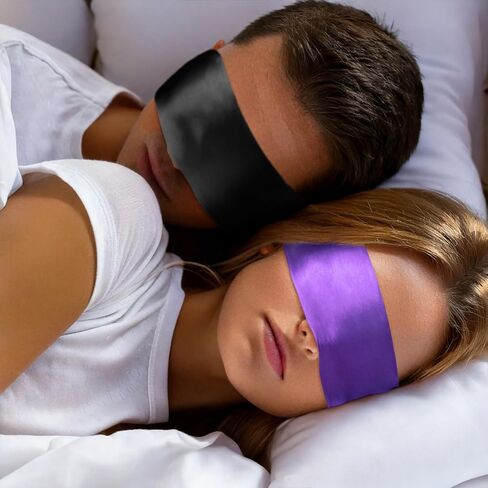4pcs Silk Blindfold,59In Silk Blindfolds for Adults,Satin Blindfold Eye Masks for Sleeping, Adjustable Blind Folds for Travel,Nap(Multicolor) in Saudi Arabia