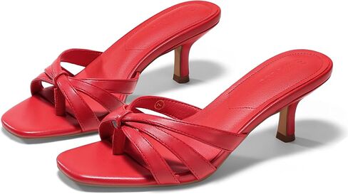 Coutgo Womens Strappy Kitten Heels Sandals Square Open Toe Flip Flops Slip On Slides Summer Dress Shoes in Saudi Arabia