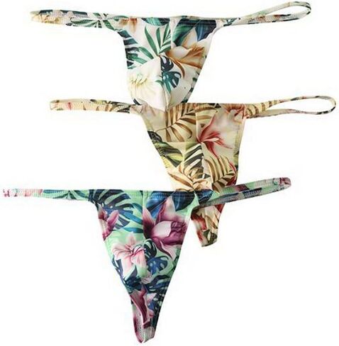 Men Thong T-back Sexy Underwear Lingerie Bikini Underpants Big Pouch Panties in Saudi Arabia