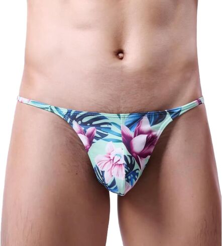 Men Thong T-back Sexy Underwear Lingerie Bikini Underpants Big Pouch Panties in Saudi Arabia
