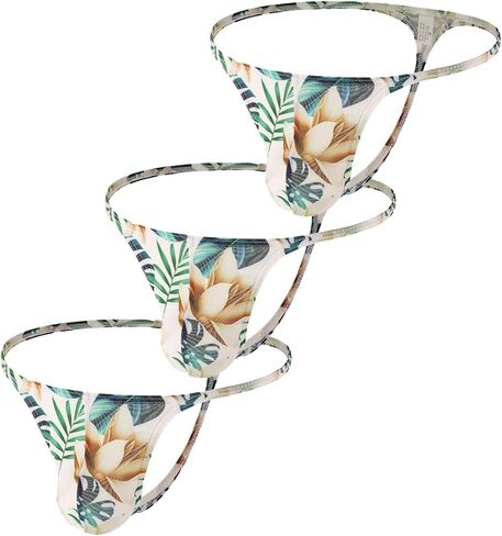 Men Thong T-back Sexy Underwear Lingerie Bikini Underpants Big Pouch Panties in Saudi Arabia