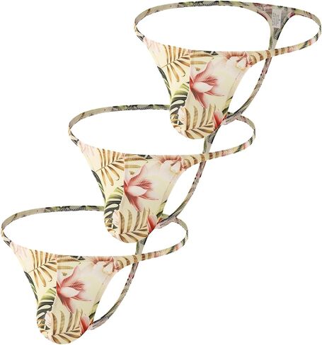 Men Thong T-back Sexy Underwear Lingerie Bikini Underpants Big Pouch Panties in Saudi Arabia