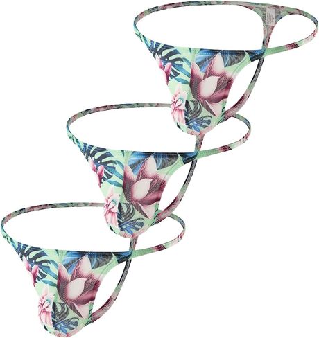 Men Thong T-back Sexy Underwear Lingerie Bikini Underpants Big Pouch Panties in Saudi Arabia
