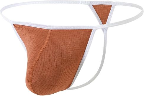 JINSHI Men's Soft T-Back Thongs Stretch Low Rise G-String Tagless Sexy Underwear M L XL XXL 3XL in Saudi Arabia