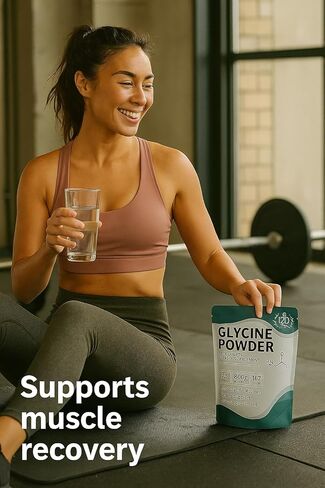 Glycine Powder - Glycine Supplements, Glycine 3000mg - Glycine Amino Acid Supplement, Pure & Gluten Free - Great Sugar Substitute 3000mg per Serving, 500g (1.1 lbs) (Pack of 1) in Saudi Arabia