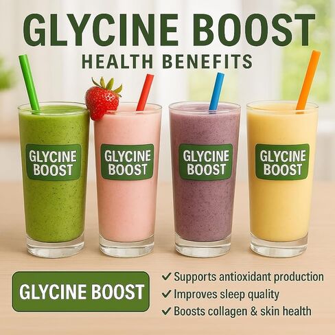 Glycine Powder - Glycine Supplements, Glycine 3000mg - Glycine Amino Acid Supplement, Pure & Gluten Free - Great Sugar Substitute 3000mg per Serving, 500g (1.1 lbs) (Pack of 1) in Saudi Arabia