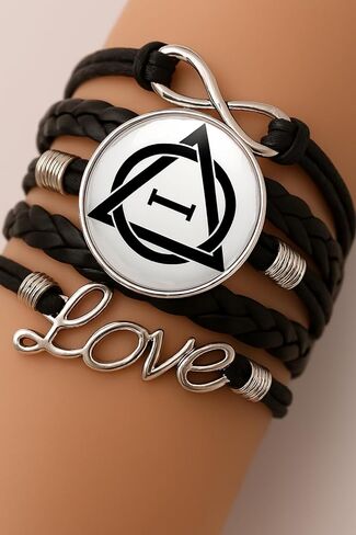 Therian, Therian Stuff, Therian Necklace—Bracelets: Unique Animal Spirit Logo Pendant and Adjustable Handmade Leather Band, Gift for Therians and Animal Lovers in Saudi Arabia
