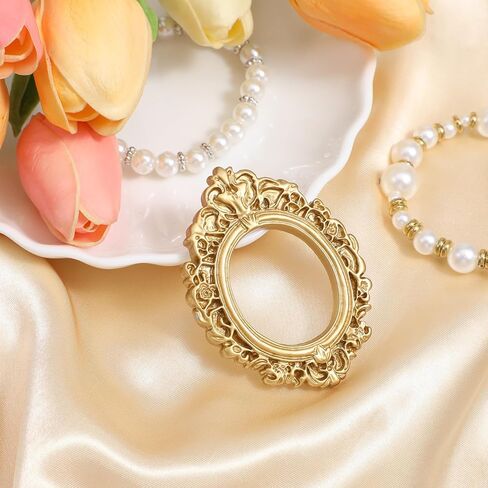60 Pcs Vintage Resin Picture Frame, Antique Mini Gold Frame 6 Styles Small Resin Vintage Photo Frames Baroque Tiny Frames for Jewelry Display, Photography, Wall Decor, Table Decor-Multiple Gold in Saudi Arabia