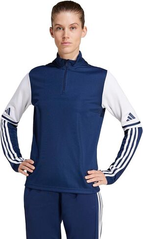 قميص تدريب كرة القدم للسيدات Squadra 25 من Adidas، أزرق داكن/أبيض، مقاس متوسط in Kuwait