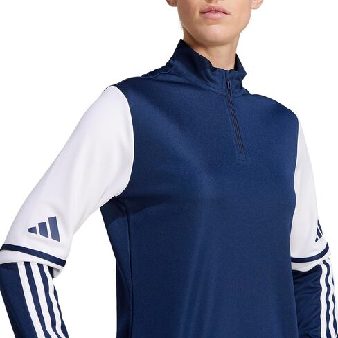 قميص تدريب كرة القدم للسيدات Squadra 25 من Adidas، أزرق داكن/أبيض، مقاس متوسط in Kuwait