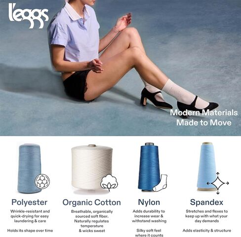 L'eggs Runway Women's Fashion Bedazzled Crew Socks| Breathable, Comfortable, Stretchy, Trendy Embellished| One Size | 2 Pack in Saudi Arabia