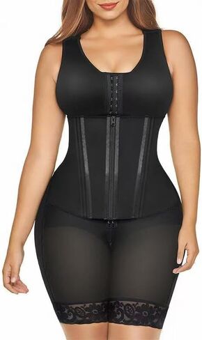 High Compression Garment With Steel Bone Plus Size Faja Full Body Shaper Slim Waist Tummy Control Shapewear Bodysuit Girdle in Saudi Arabia