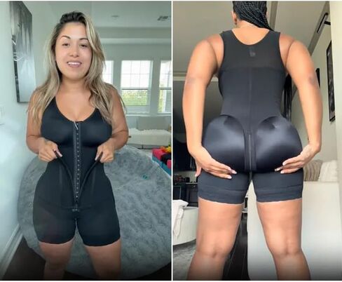 High Compression Garment With Steel Bone Plus Size Faja Full Body Shaper Slim Waist Tummy Control Shapewear Bodysuit Girdle in Saudi Arabia
