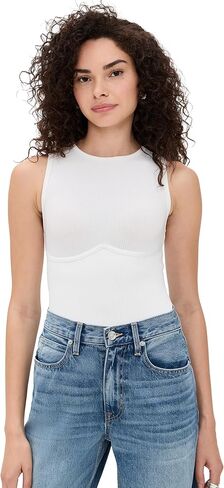 Fleur du Mal Women's Hourglass Rib Thong Bodysuit in Saudi Arabia