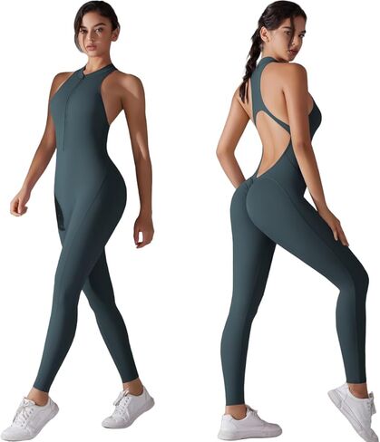 Seamless Yoga Bodysuit for Women Tummy ControlMoisture-Wicking with Ideal for Yoga Pilates Gym Running in Saudi Arabia