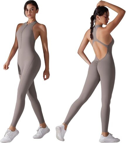 Seamless Yoga Bodysuit for Women Tummy ControlMoisture-Wicking with Ideal for Yoga Pilates Gym Running in Saudi Arabia