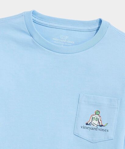 Vineyard Vines Boys Boys' Hockey Pond Long-Sleeve Pocket Tee in Saudi Arabia