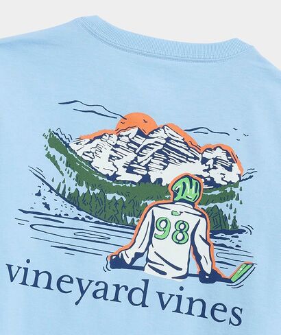 Vineyard Vines Boys Boys' Hockey Pond Long-Sleeve Pocket Tee in Saudi Arabia