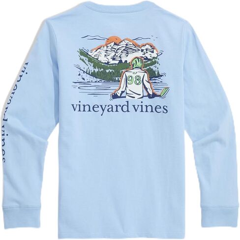 Vineyard Vines Boys Boys' Hockey Pond Long-Sleeve Pocket Tee in Saudi Arabia