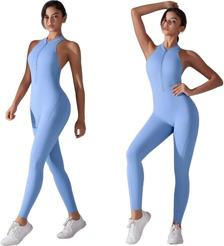 Seamless Yoga Bodysuit for Women Tummy ControlMoisture-Wicking with Ideal for Yoga Pilates Gym Running in Saudi Arabia