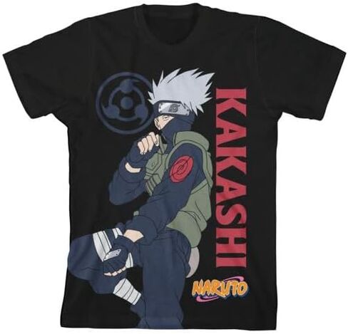 تي شيرت Bioworld Naruto Sakura and Characters مكون من 4 قطع شبابية برقبة دائرية وأكمام قصيرة in Kuwait