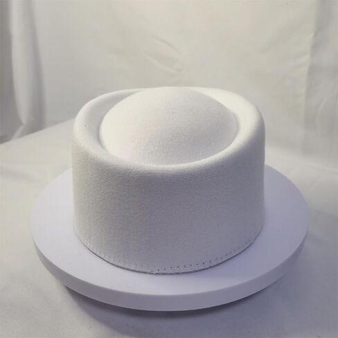 قبعة REDYY Pillbox، قبعة Pillbox Hat Top Millinery Fascinator Base للنساء لباس غير رسمي مضيفات Fedoras الغربية in Kuwait