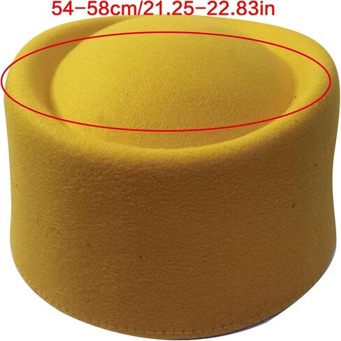 قبعة REDYY Pillbox، قبعة Pillbox Hat Top Millinery Fascinator Base للنساء لباس غير رسمي مضيفات Fedoras الغربية in Kuwait
