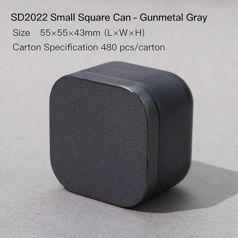 Colorful mini tea goji berry iron can portable small jar,black in Saudi Arabia