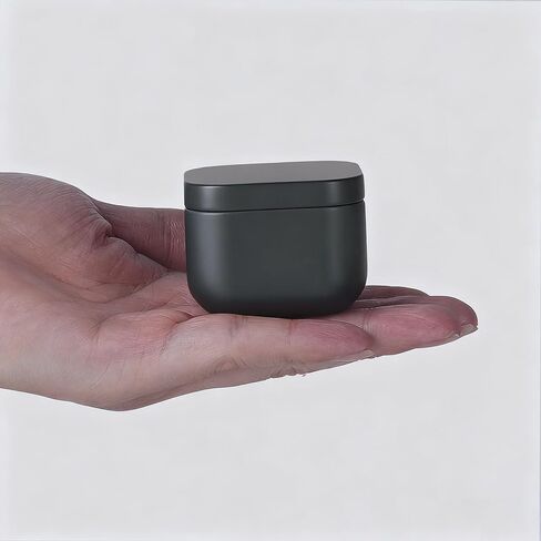 Colorful mini tea goji berry iron can portable small jar,black in Saudi Arabia