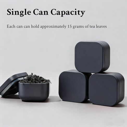 Colorful mini tea goji berry iron can portable small jar,black in Saudi Arabia