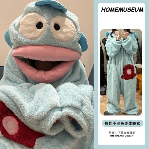 Cute One Piece Pajamas for Women Teens Kawaii Fleece Loungewear Soft Sleepwear Jumpsuit Pajamas Gifts in Saudi Arabia