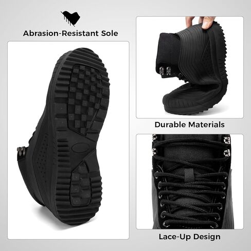 Snow Boots for Women Waterproof Shoes Ankle Fur Lined Booties Warm Insulated Winter Lightweight Shoes in Saudi Arabia
