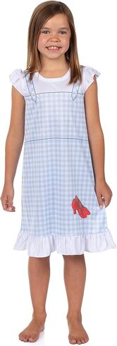 INTIMO Wizard of Oz Pajamas Girls Dorothy Ruby Slippers كم قصير كشكش ثوب النوم ملابس النوم in Saudi Arabia