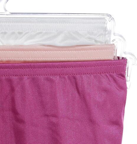 Vanity Fair Women's High Waisted Underwear, Full Coverage Ladies Panties, Perfectly Yours Briefs, Nylon - Raspberry Haze/Bare Pink/Glacier White, 7 in Saudi Arabia