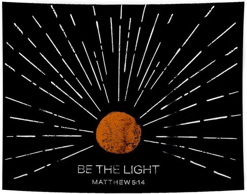 YTRGI Boho Christian Tapestry Wall Hanging, Bible Verse Wall Decor, Bible Verse Be the Light Matthew 5:14 Tapestry Blanket for Home Office Church Prayer Room Decoration, 50x60 Inch in Saudi Arabia