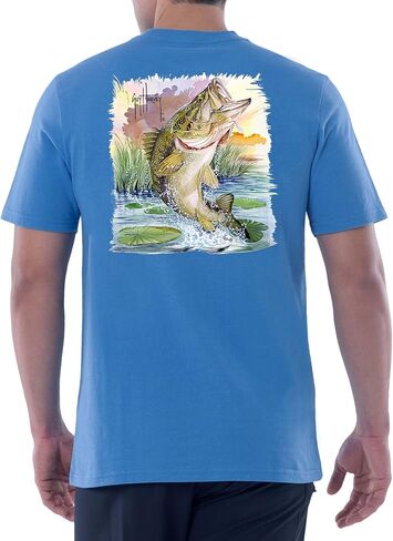 Guy Harvey Men’s Offshore Fish Collection Short Sleeve T-Shirt in Kuwait