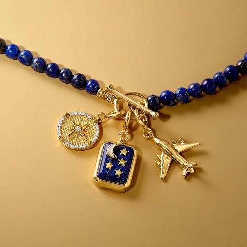 Ross-Simons 0.10 ct. t.w. Diamond Compass Charm in 18kt Gold Over Sterling in Saudi Arabia