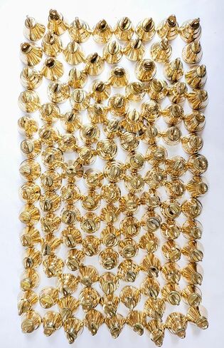Brass 1 inch Golden Miniature Small Bells for Crafting Decoration Mix Assorted Designs Temple Bell for Decor Jingle Bells for Christmas (Brass, 12) in Saudi Arabia