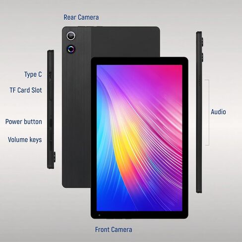 Tablet ، 10.36 '' Android 14 tablet with 16GB RAM 128GB ROM 1TB TF CARD قابلة للتوسيع ، أو ثماني النواة ، Widevine L1 ، 1280 * 800 HD HD ، معرف الوجه ، Wi-Fi 6 ، شحن سريع in Kuwait