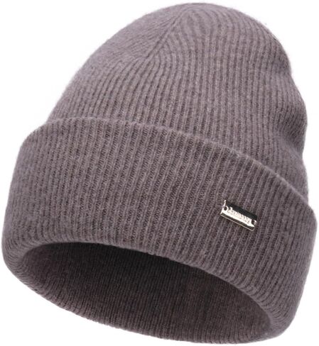 jaxmonoy 100% Merino Wool Knit Winter Beanie Hats for Women Men Soft Warm Double Layer Slouchy Knitted Beanie Skull Cap in Saudi Arabia