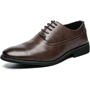 Men’s Low Heel Derby Oxfords Shoes for Men, Round Toe Lace-up Comfort Oxford Dress Formal Wedding Gentleman Shoes in Saudi Arabia