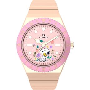 Timex Women's Peanuts Q 36mm Watch - Rose Gold-Tone Expansion Band Pink Dial Rose Gold-Tone Case in Saudi Arabia